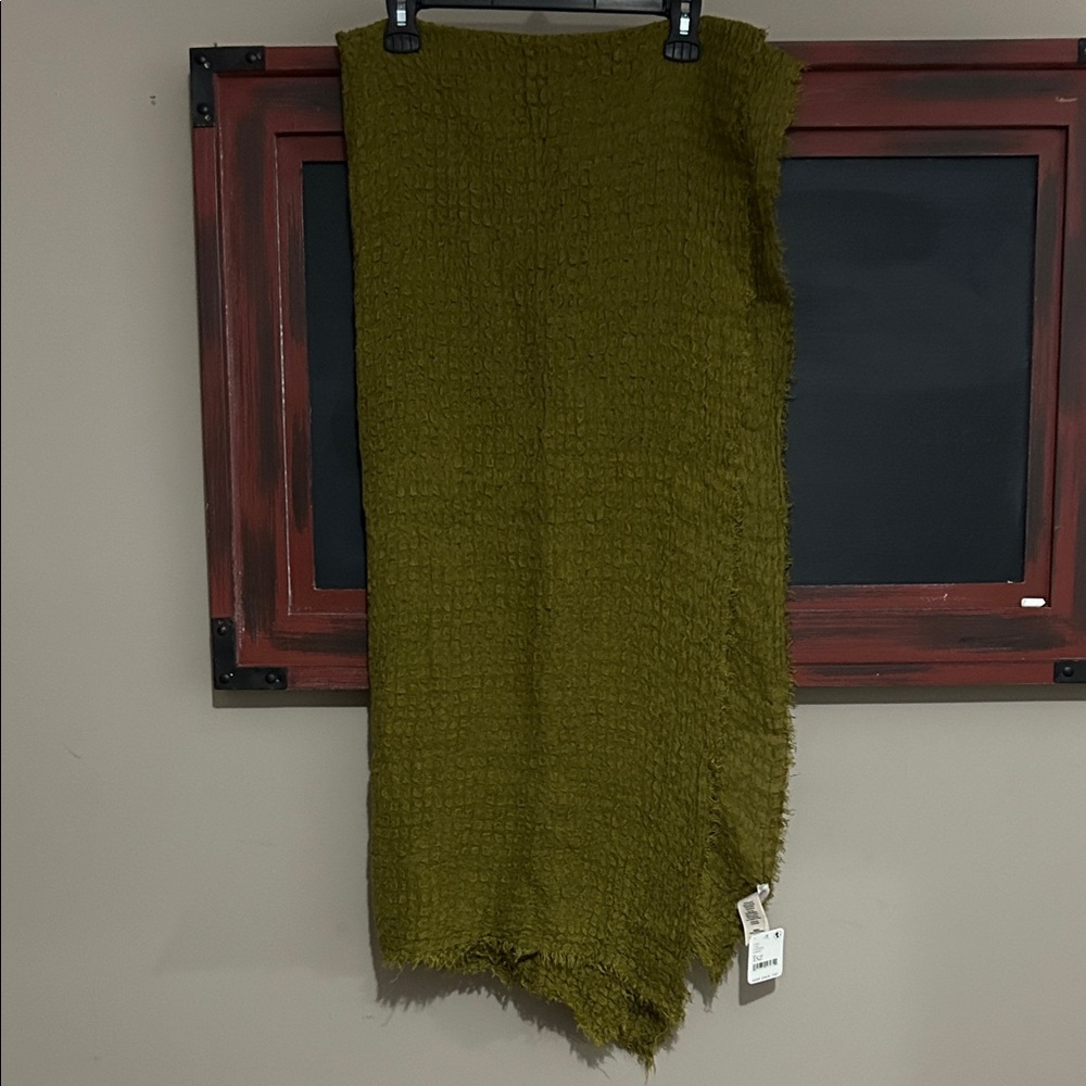 Free People Olive Textured Wrap